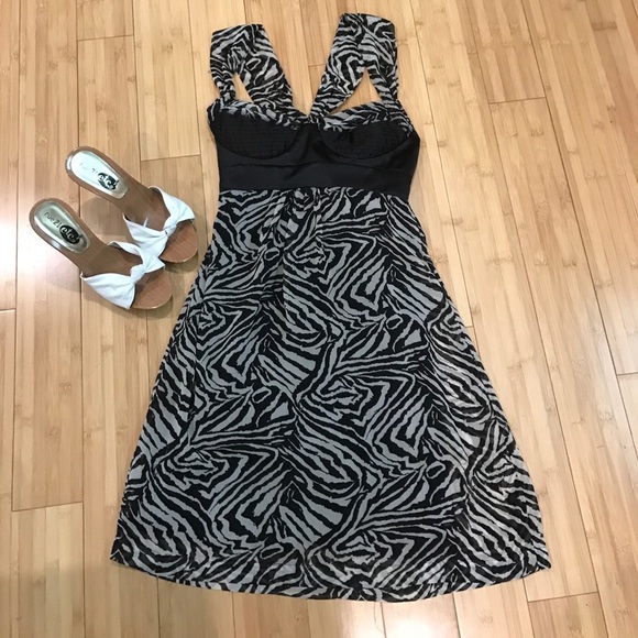 Zebra Print Dress by Guess - Picture 2 of 11